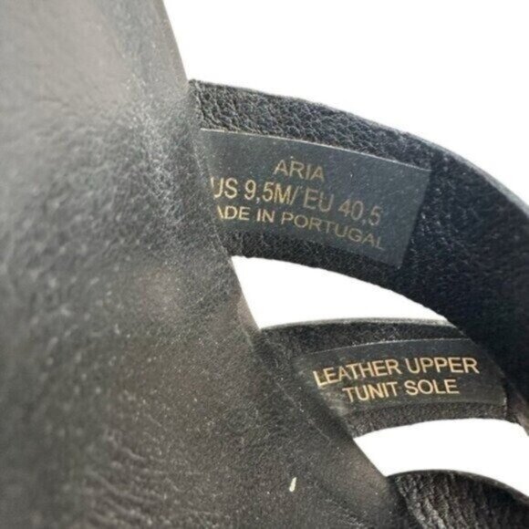 NWOB Bruno Magli Aria Block Heel Slide Sandal Black Size 9.5 - Picture 9 of 11